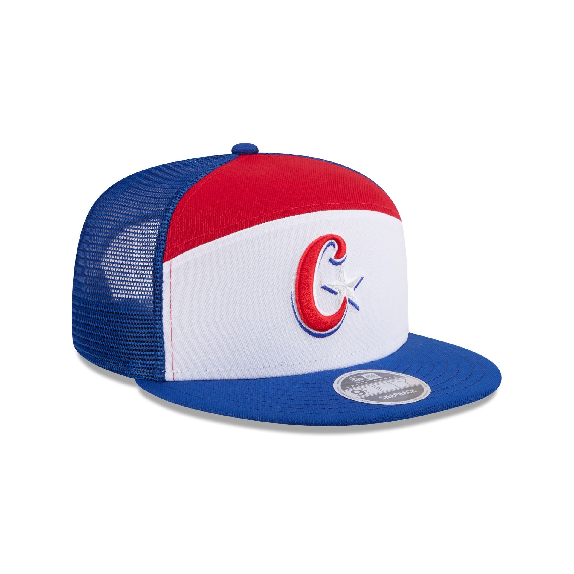 Cuba Block Split Panel 9FIFTY Trucker Hat