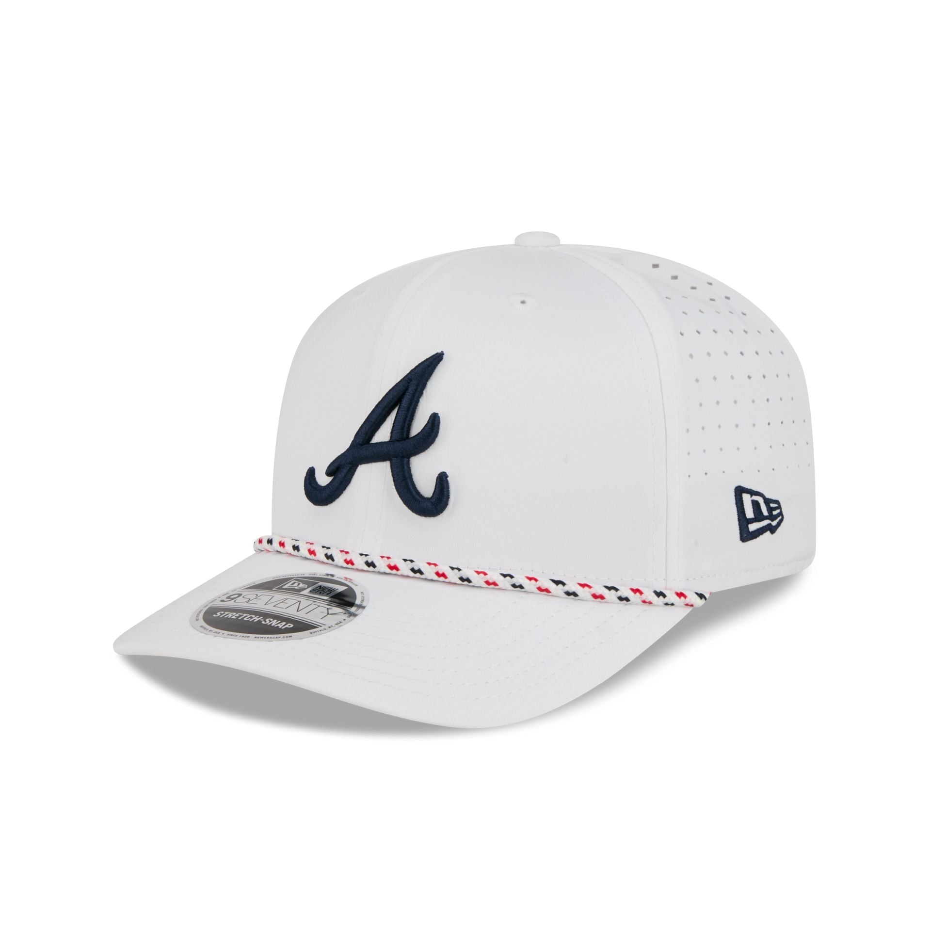 Atlanta Braves Optic White Performance Rope 9SEVENTY Stretch-Snap Hat