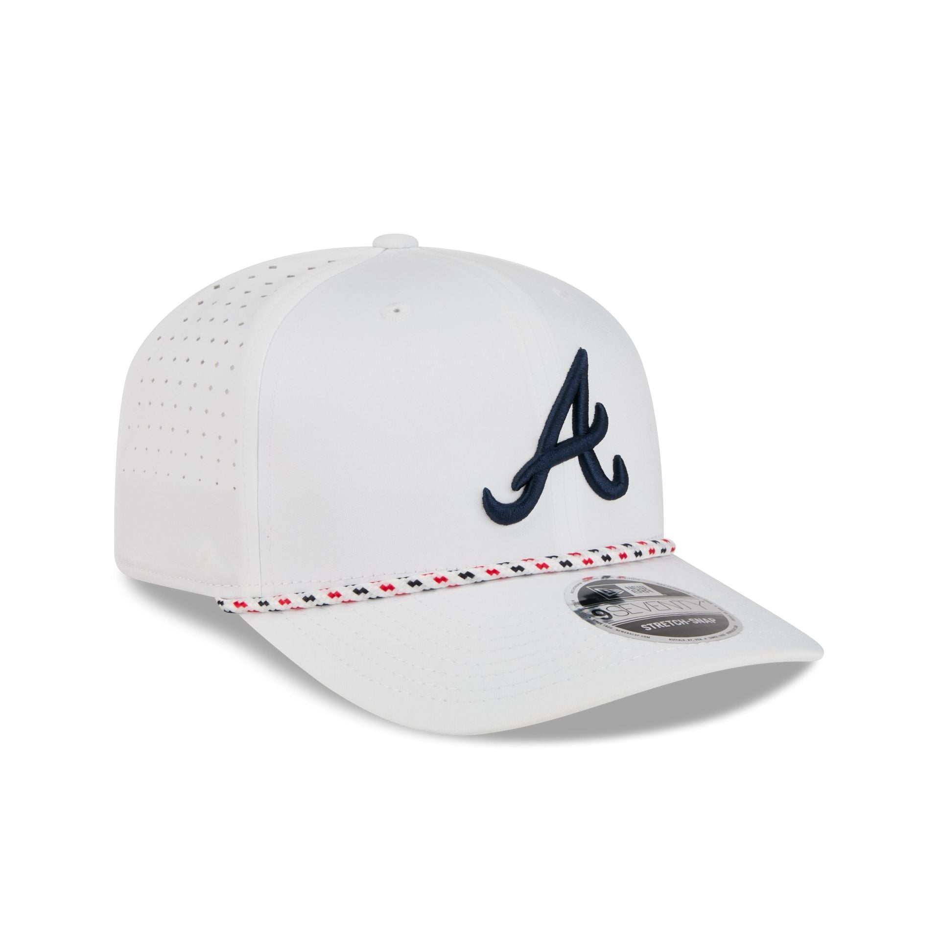 Atlanta Braves Optic White Performance Rope 9SEVENTY Stretch-Snap Hat