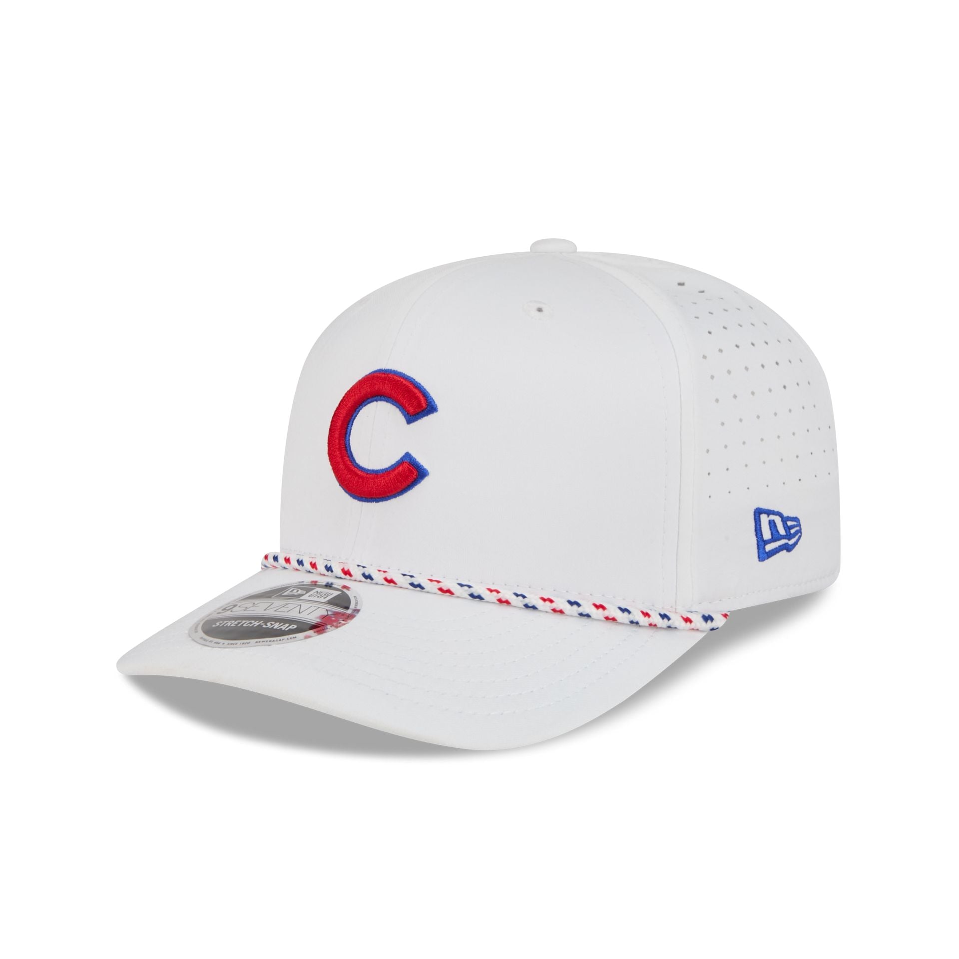 Chicago Cubs Optic White Performance Rope 9SEVENTY Stretch-Snap Hat
