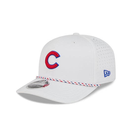 Chicago Cubs Optic White Performance Rope 9SEVENTY Stretch-Snap Hat - New Era Cap