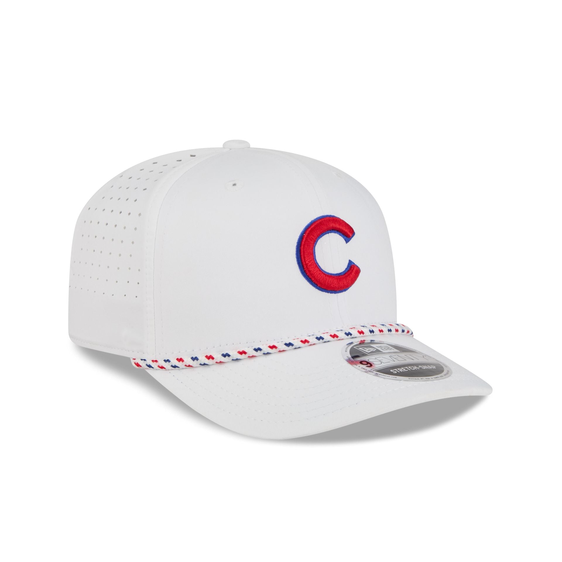 Chicago Cubs Optic White Performance Rope 9SEVENTY Stretch-Snap Hat