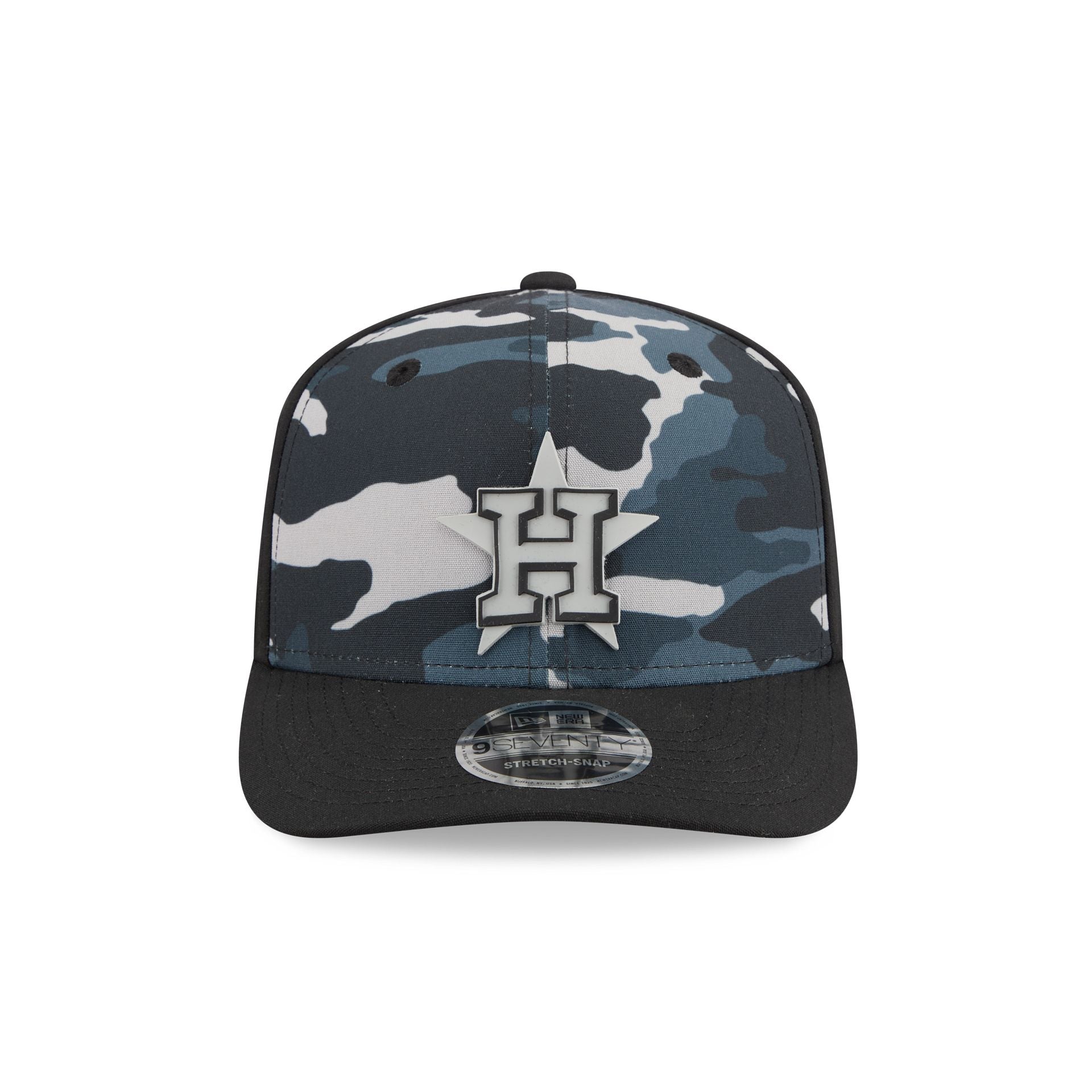 Houston Astros Black Camo Performance 9SEVENTY Stretch-Snap Hat