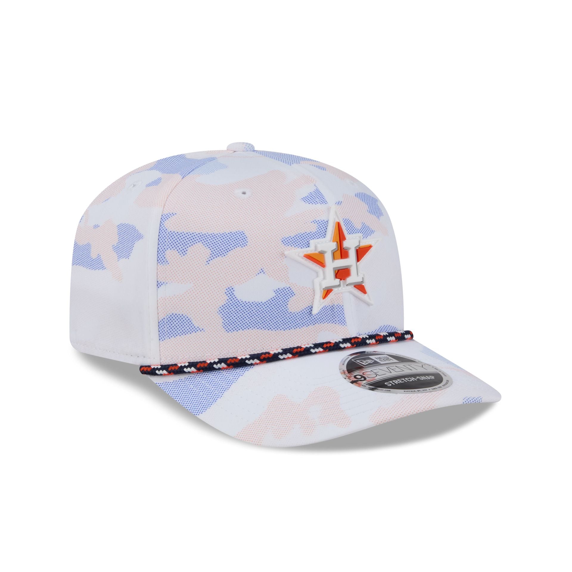 Houston Astros White Camo Performance Rope 9SEVENTY Stretch-Snap Hat