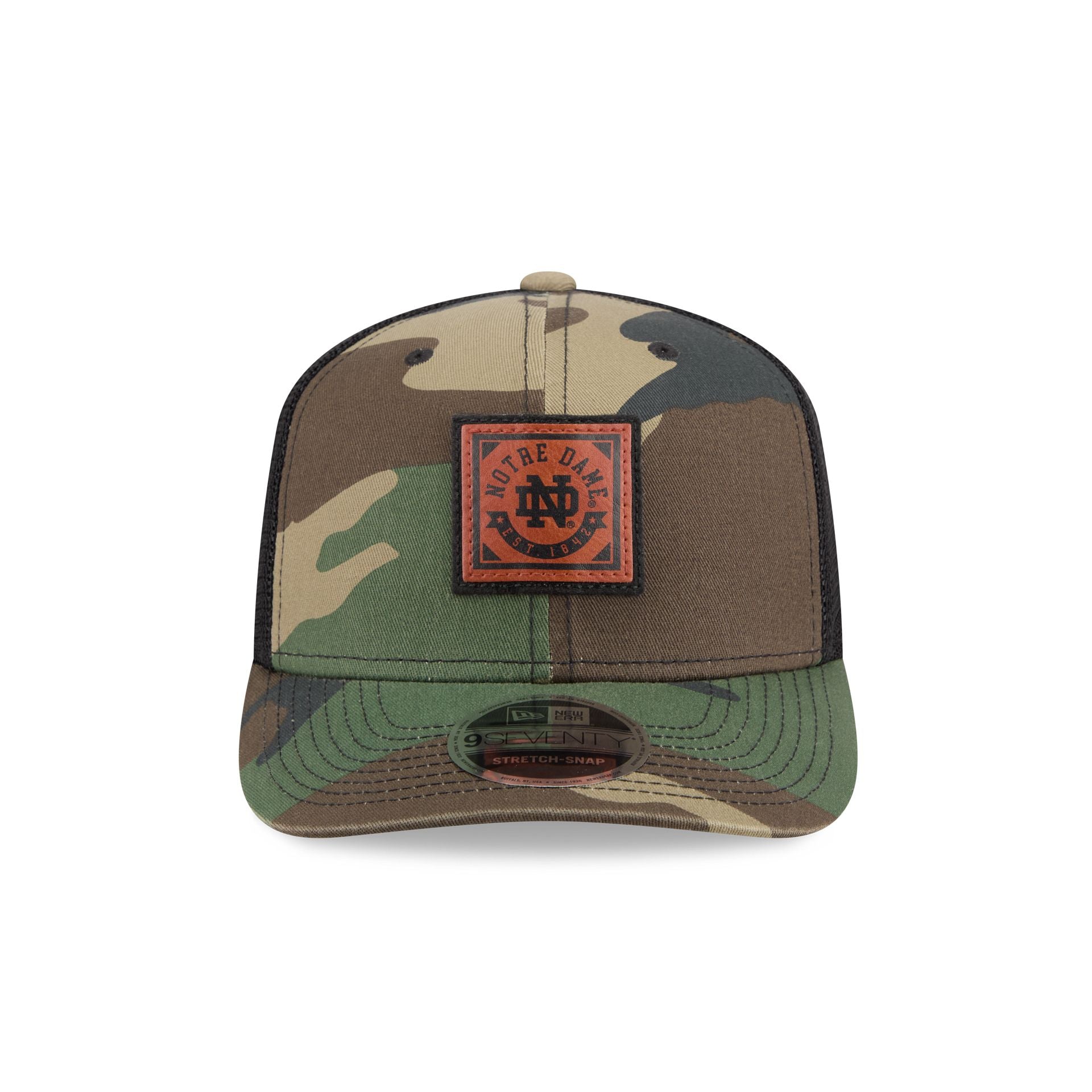 Notre Dame Fighting Irish Camo Canvas 9SEVENTY Trucker Hat