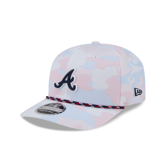 Atlanta Braves White Camo Performance Rope 9SEVENTY Stretch-Snap Hat - New Era Cap