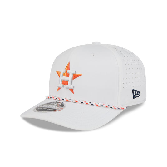 Houston Astros Optic White Performance Rope 9SEVENTY Stretch-Snap Hat - New Era Cap