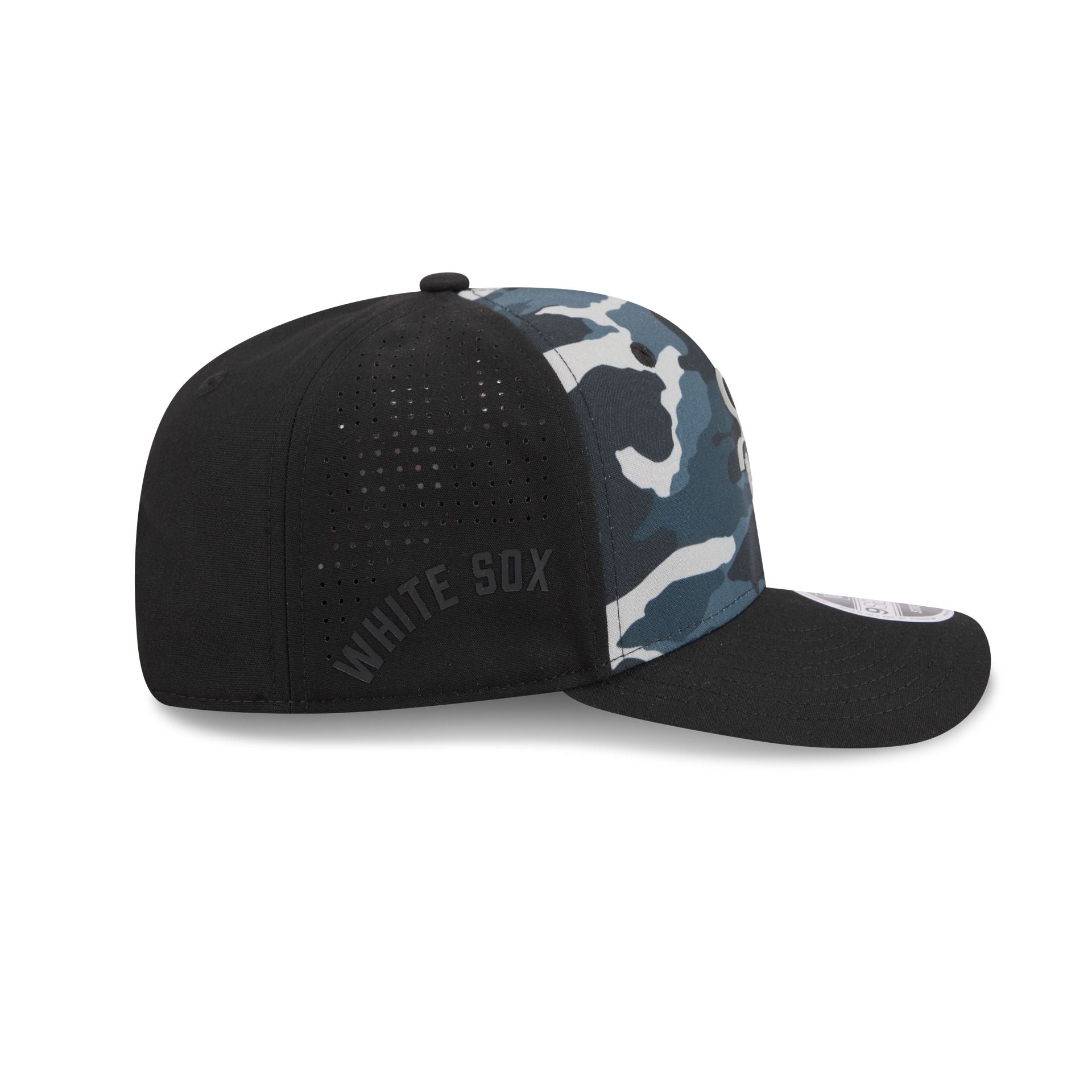 Chicago White Sox Black Camo Performance 9SEVENTY Stretch-Snap Hat