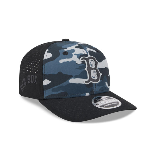 Boston Red Sox Black Camo Performance 9SEVENTY Stretch-Snap Hat - New Era Cap