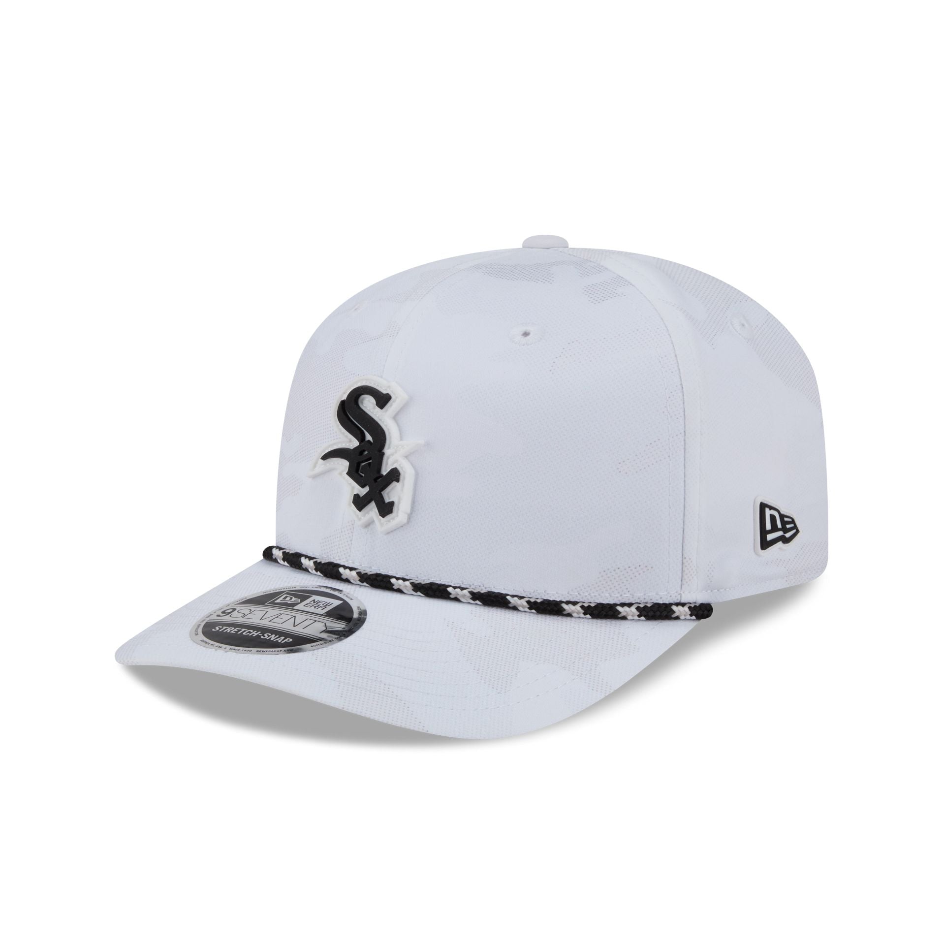 Chicago White Sox White Camo Performance Rope 9SEVENTY Stretch-Snap Hat