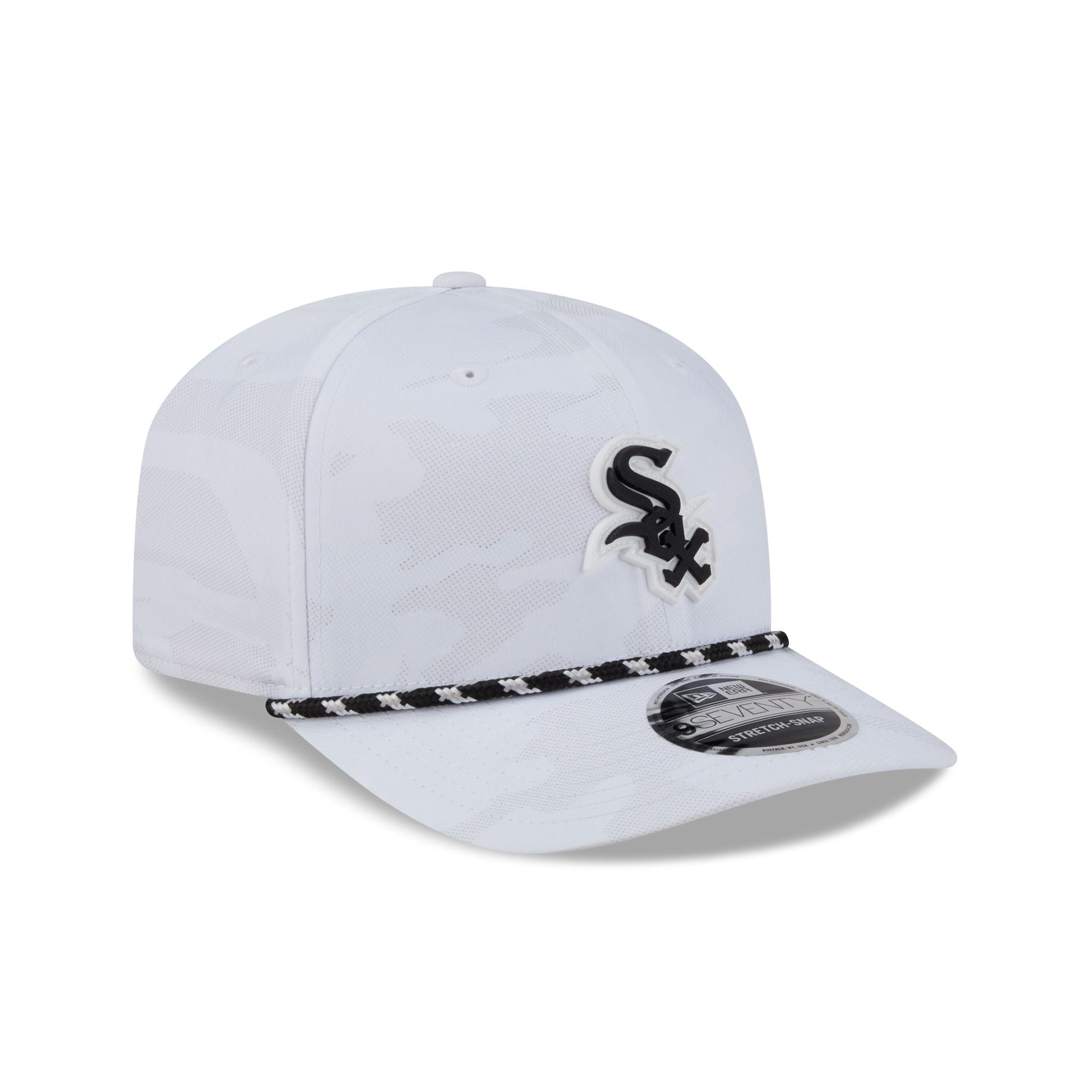 Chicago White Sox White Camo Performance Rope 9SEVENTY Stretch-Snap Hat