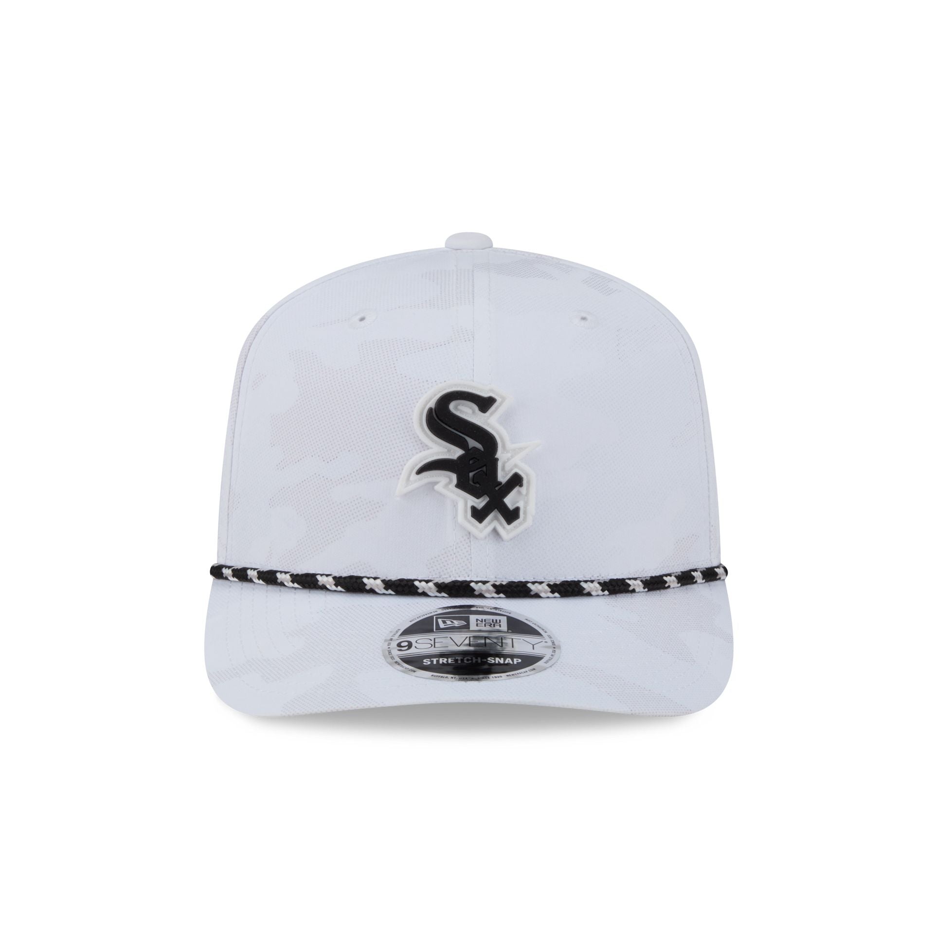 Chicago White Sox White Camo Performance Rope 9SEVENTY Stretch-Snap Hat