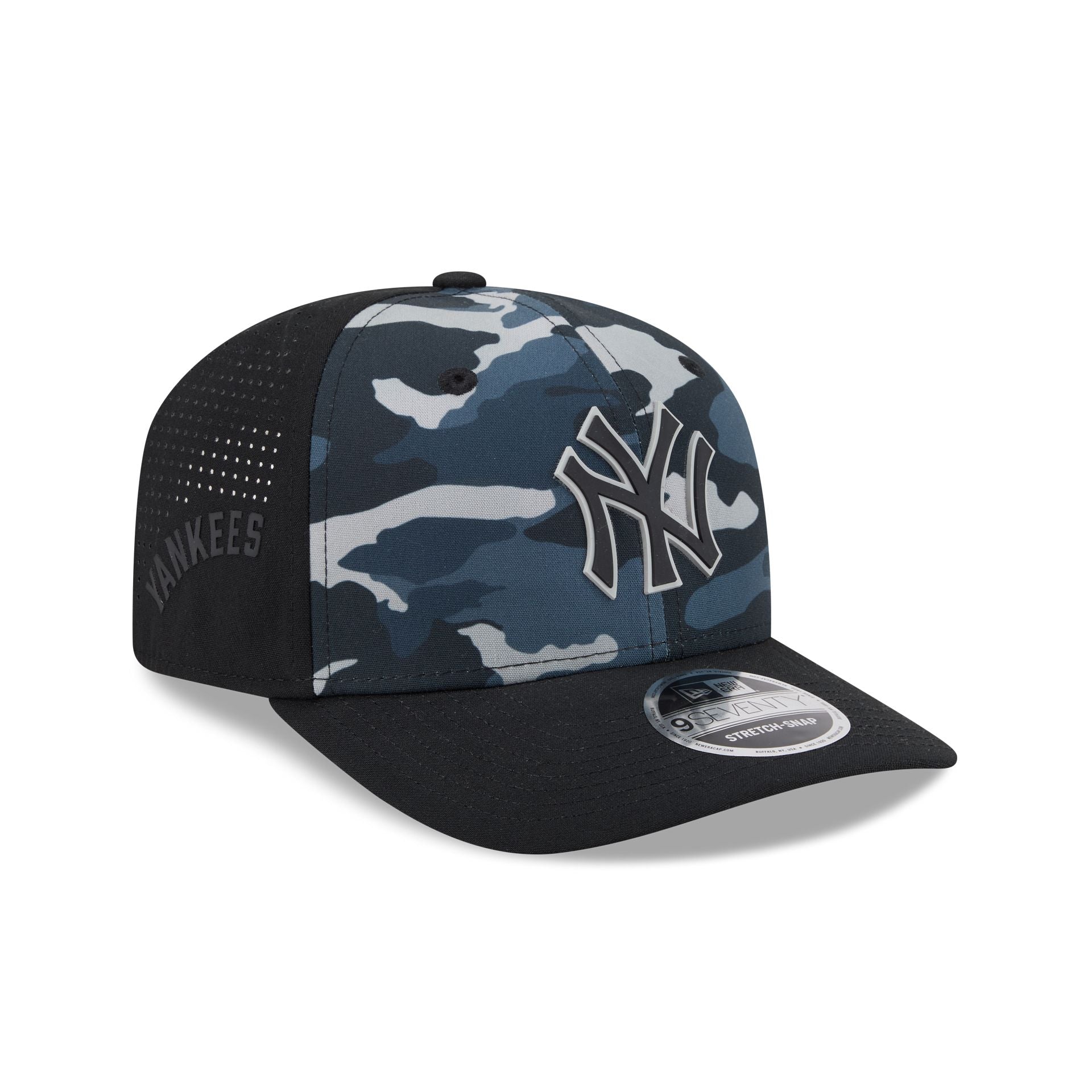 New York Yankees Black Camo Performance 9SEVENTY Stretch-Snap Hat