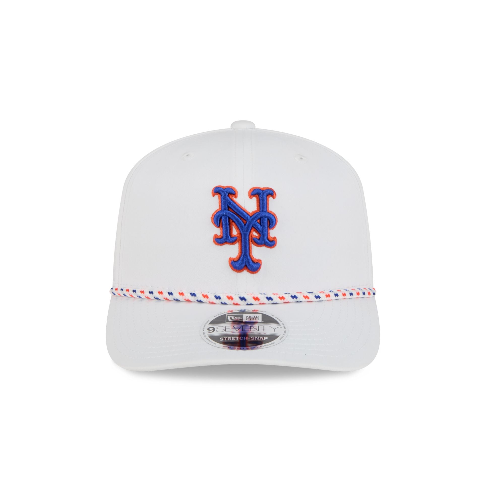 New York Mets Optic White Performance Rope 9SEVENTY Stretch-Snap Hat