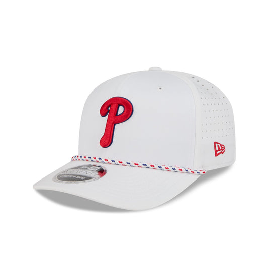 Philadelphia Phillies Optic White Performance Rope 9SEVENTY Stretch-Snap Hat - New Era Cap