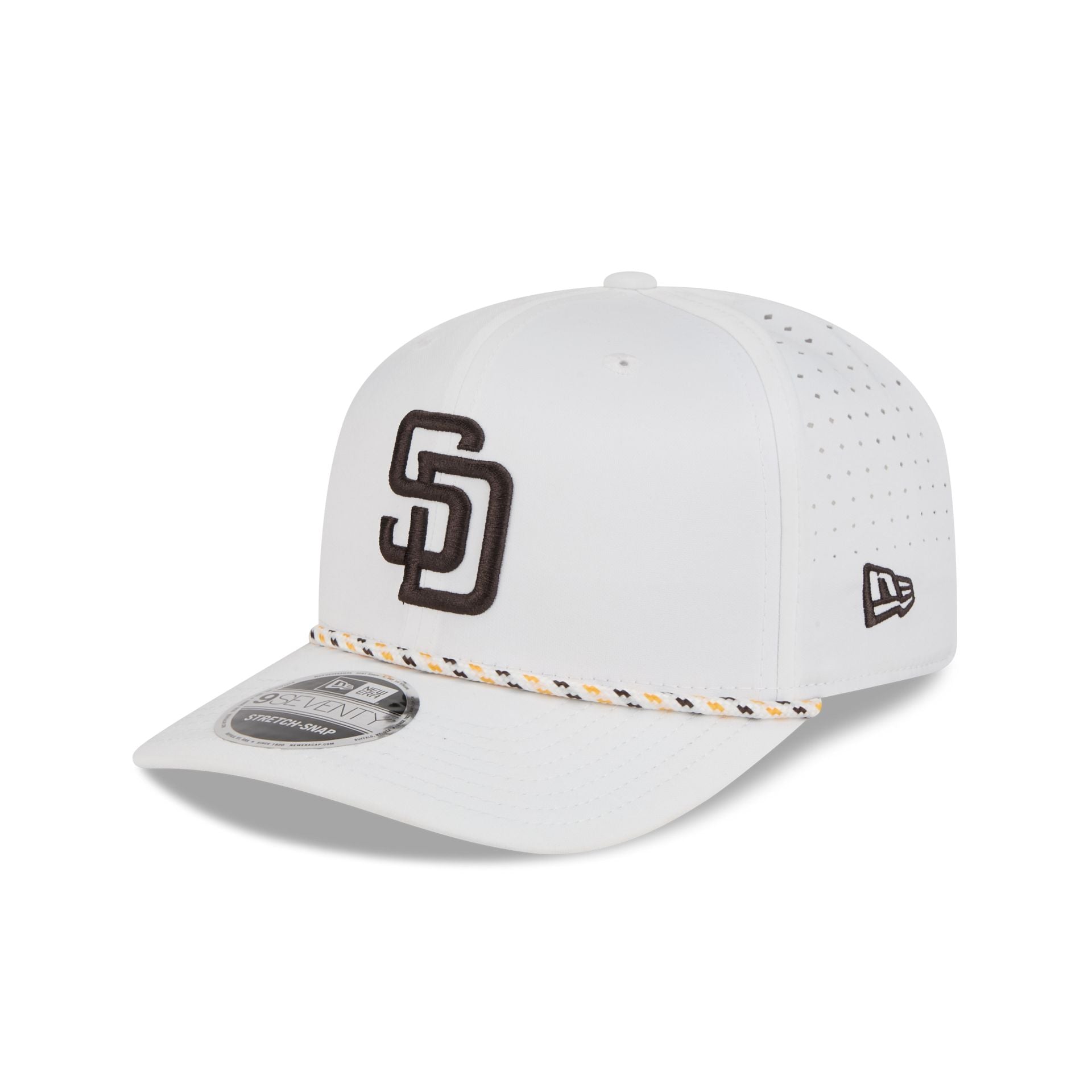 San Diego Padres Optic White Performance Rope 9SEVENTY Stretch-Snap Hat