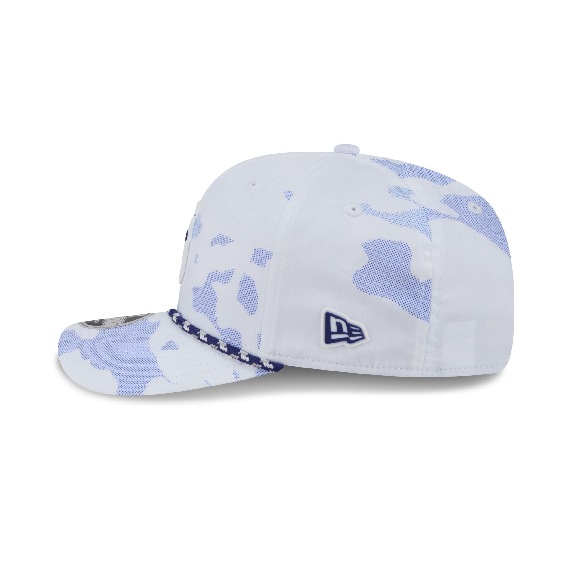 Los Angeles Dodgers White Camo Performance Rope 9SEVENTY Stretch-Snap Hat