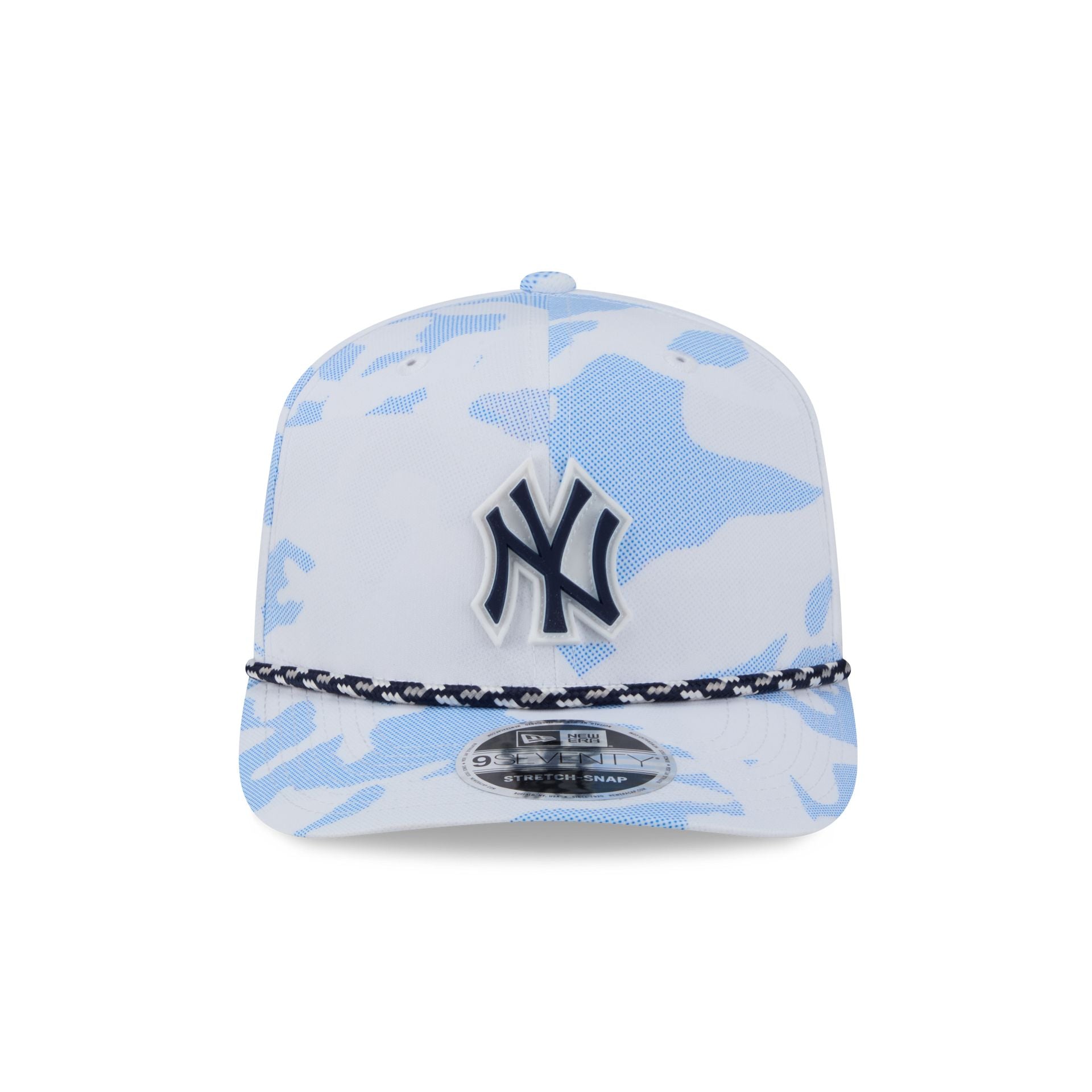 New York Yankees White Camo Performance Rope 9SEVENTY Stretch-Snap Hat