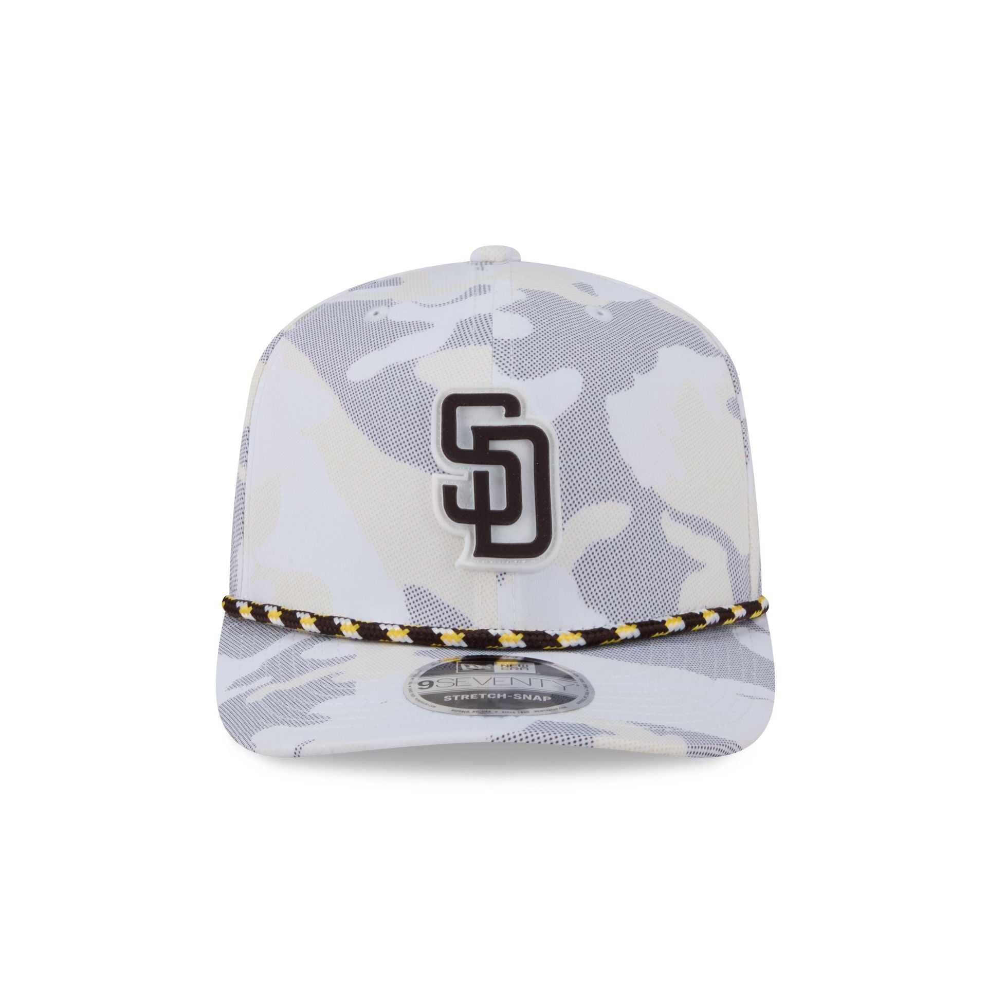 San Diego Padres White Camo Performance Rope 9SEVENTY Stretch-Snap Hat