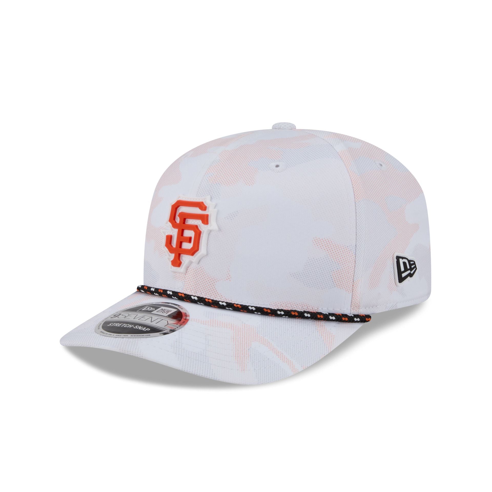 San Francisco Giants White Camo Performance Rope 9SEVENTY Stretch-Snap Hat