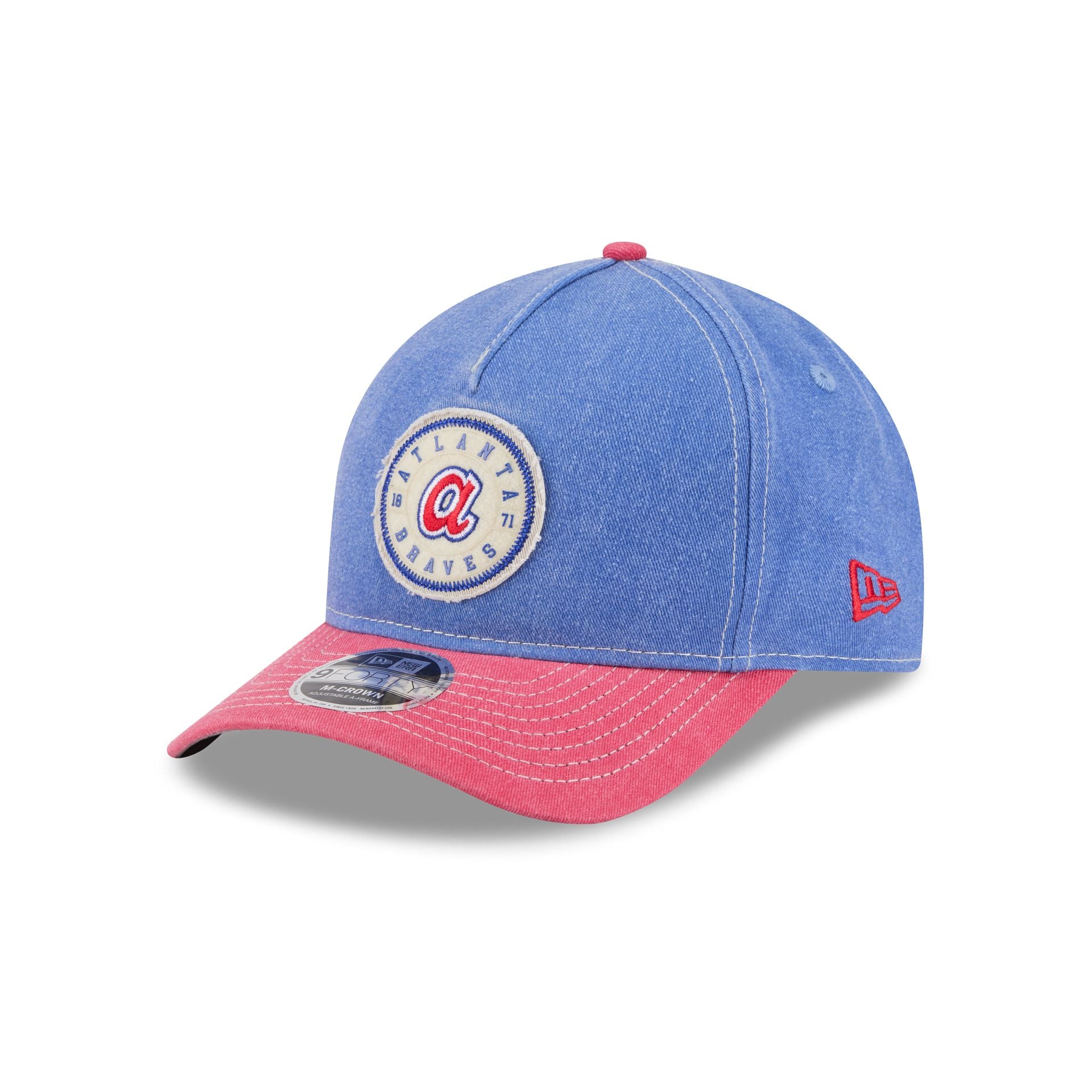 Atlanta Braves Felt 9FORTY M-Crown A-Frame Snapback Hat