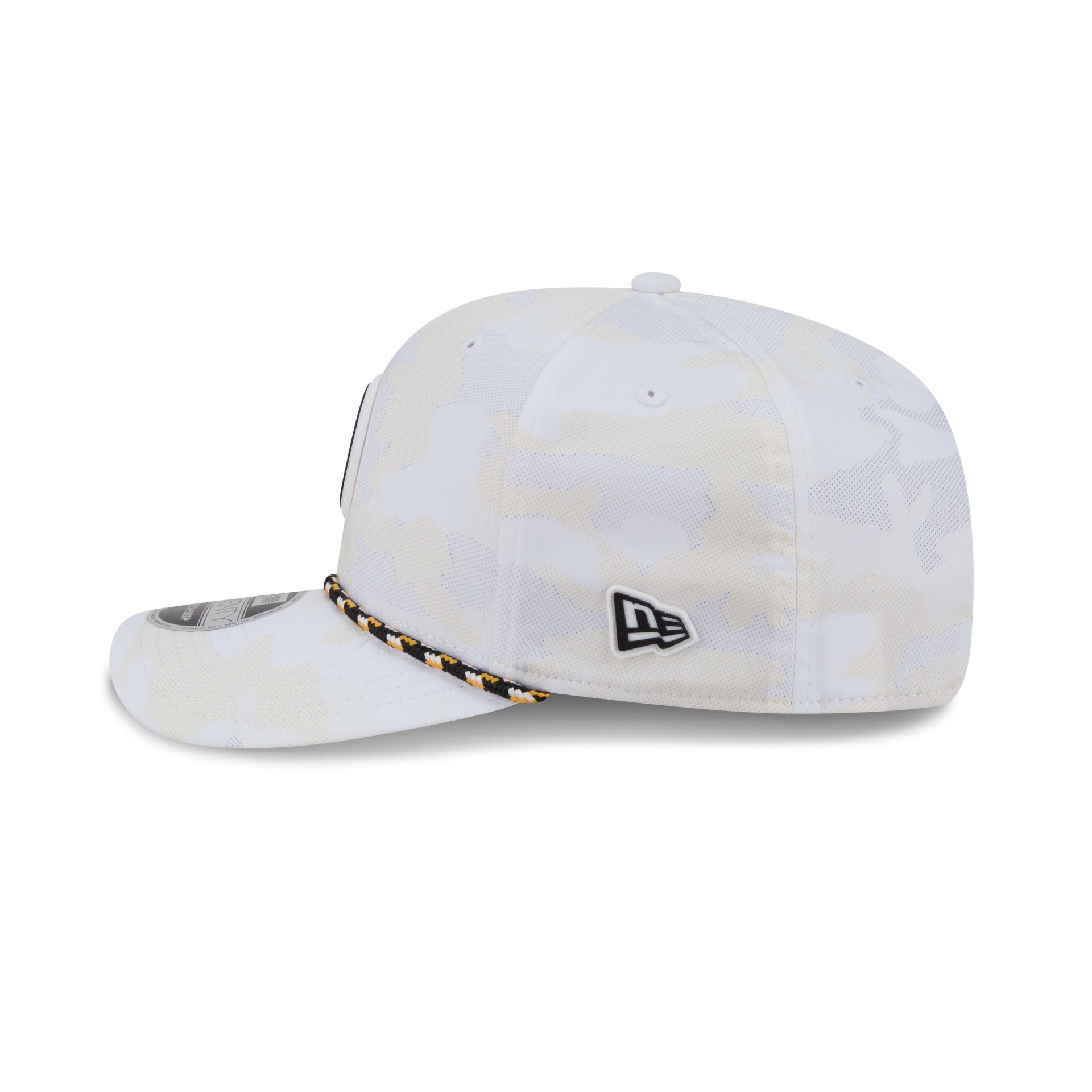 Boston Bruins White Camo Performance Rope 9SEVENTY Stretch-Snap Hat