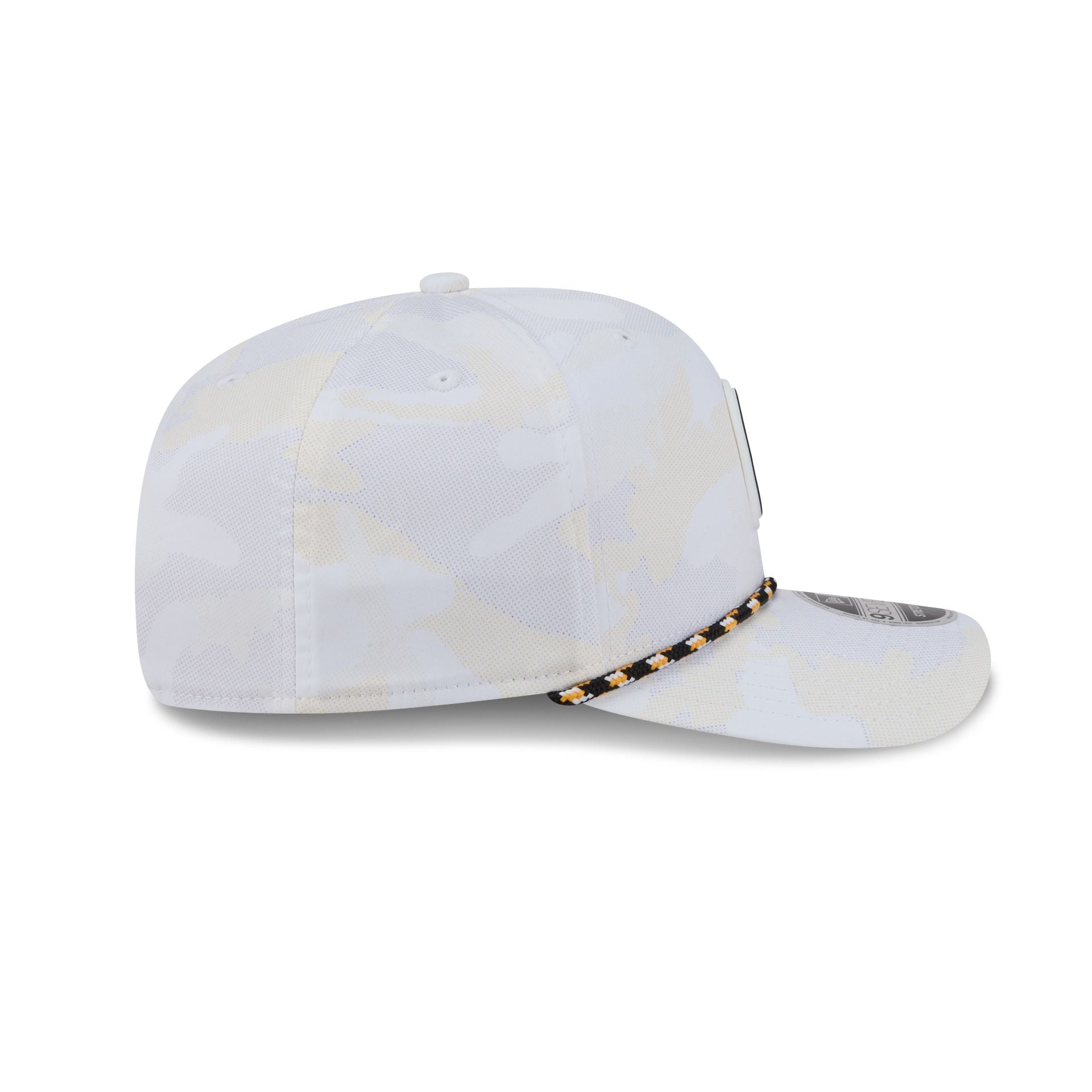 Boston Bruins White Camo Performance Rope 9SEVENTY Stretch-Snap Hat