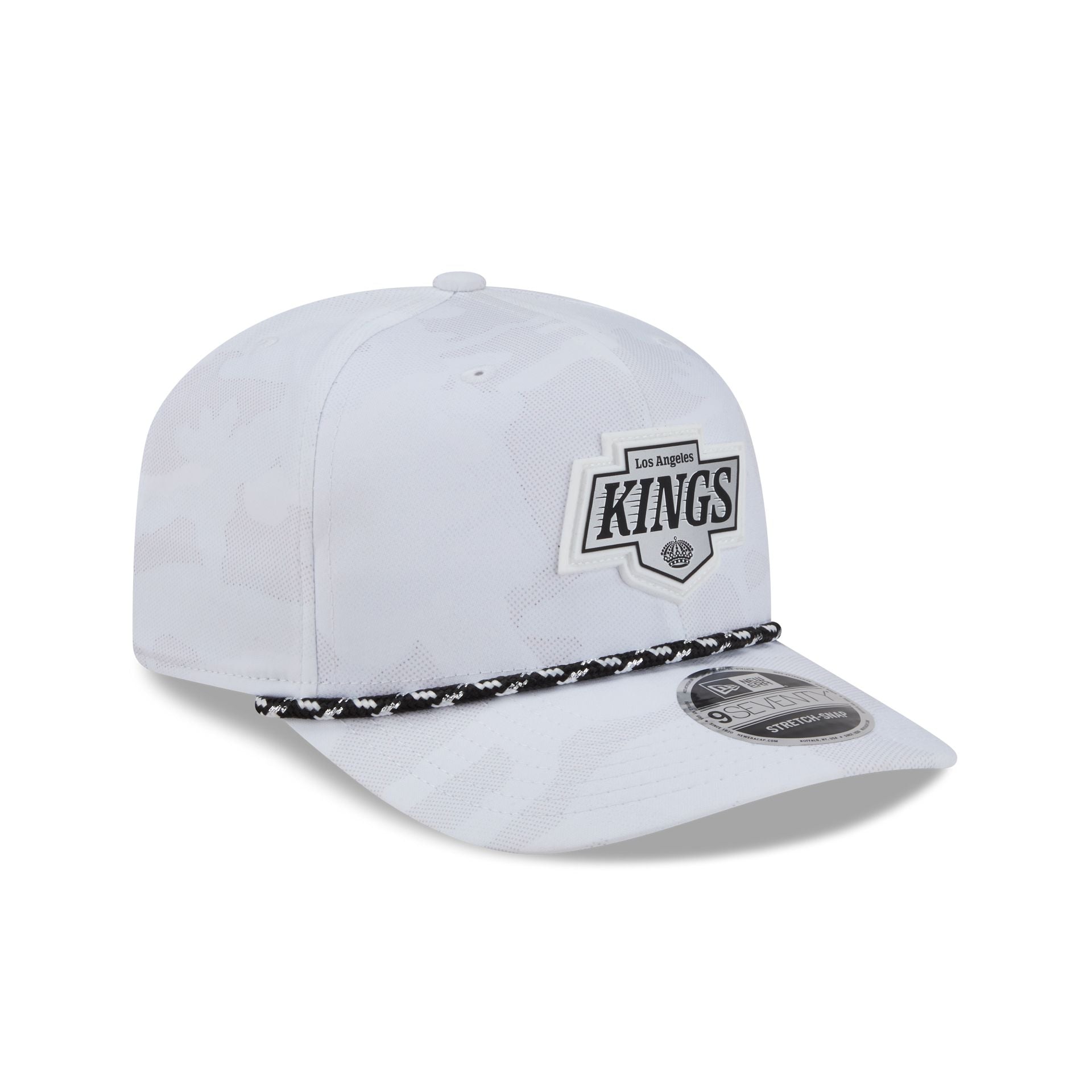 Los Angeles Kings White Camo Performance Rope 9SEVENTY Stretch-Snap Hat