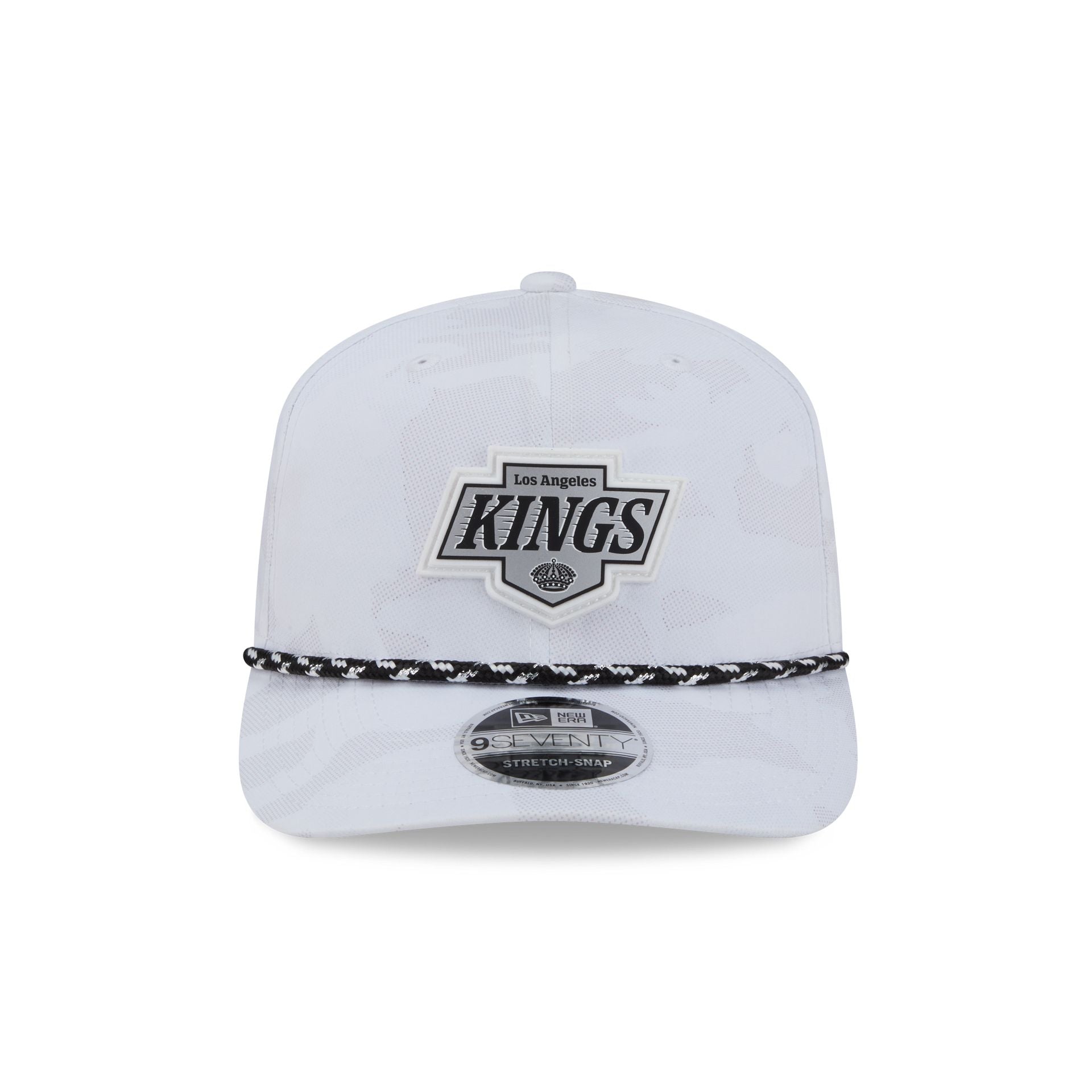 Los Angeles Kings White Camo Performance Rope 9SEVENTY Stretch-Snap Hat
