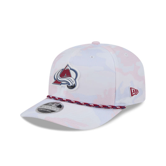 Colorado Avalanche White Camo Performance Rope 9SEVENTY Stretch-Snap Hat - New Era Cap