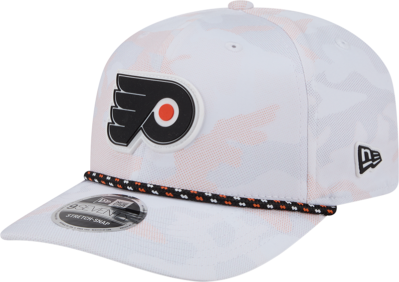 Philadelphia Flyers White Camo Performance Rope 9SEVENTY Stretch-Snap Hat