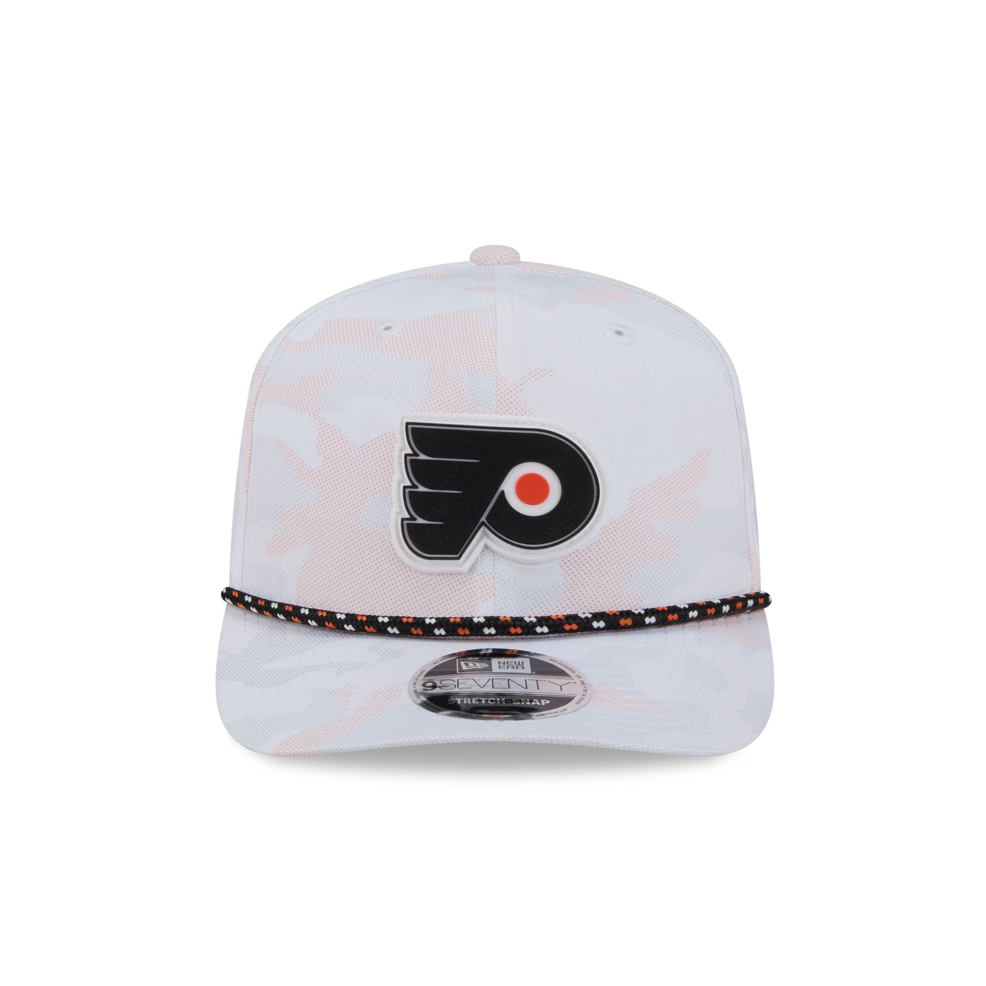 Philadelphia Flyers White Camo Performance Rope 9SEVENTY Stretch-Snap Hat