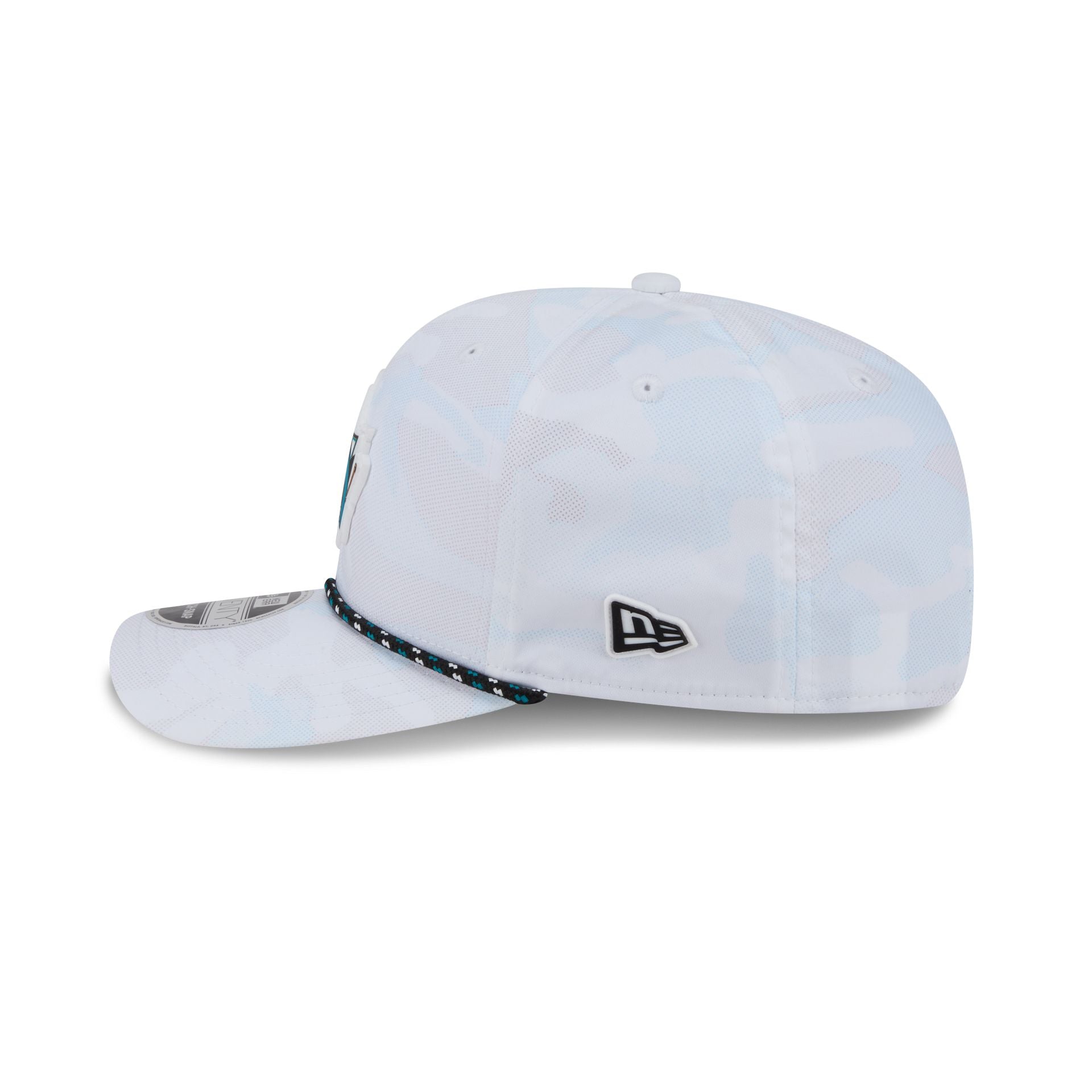 San Jose Sharks White Camo Performance Rope 9SEVENTY Stretch-Snap Hat
