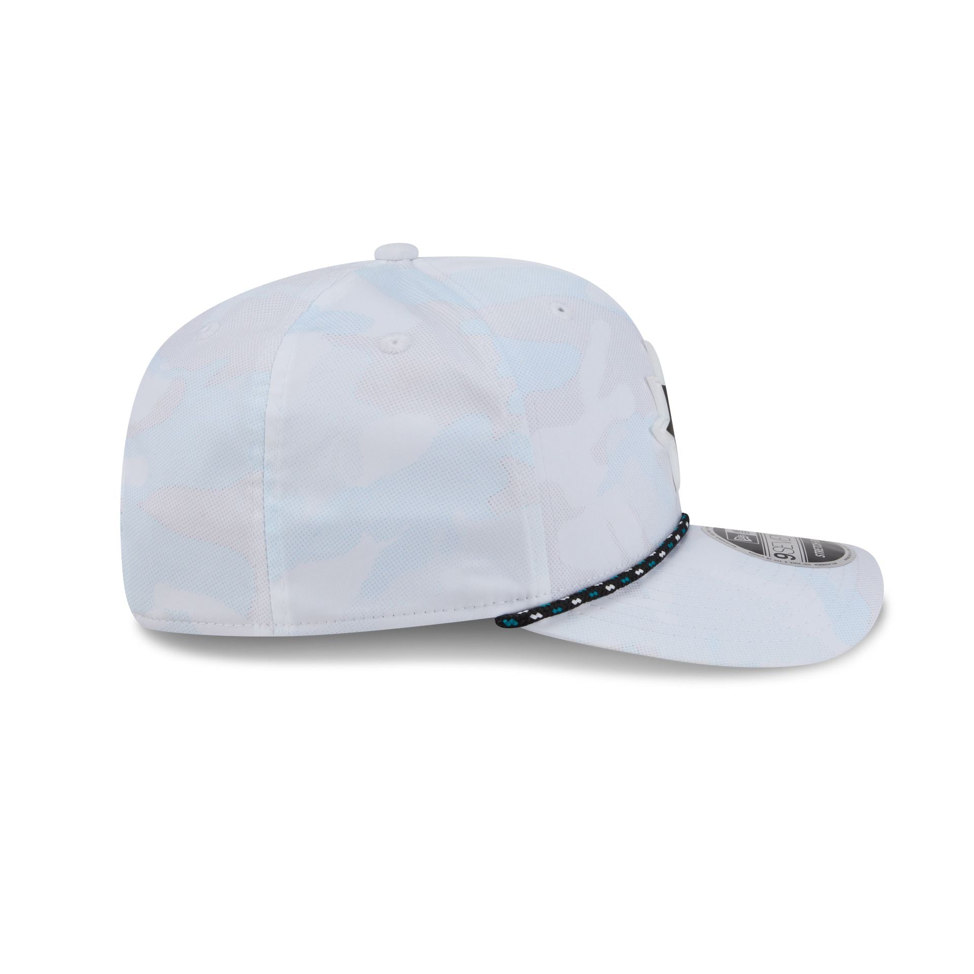 San Jose Sharks White Camo Performance Rope 9SEVENTY Stretch-Snap Hat