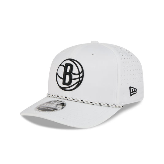 Brooklyn Nets Optic White Performance Rope 9SEVENTY Stretch-Snap Hat - New Era Cap