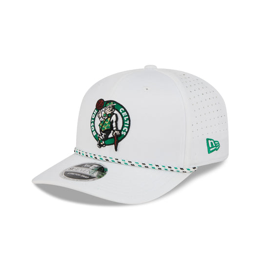 Boston Celtics Optic White Performance Rope 9SEVENTY Stretch-Snap Hat - New Era Cap
