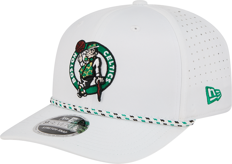 Boston Celtics Optic White Performance Rope 9SEVENTY Stretch-Snap Hat
