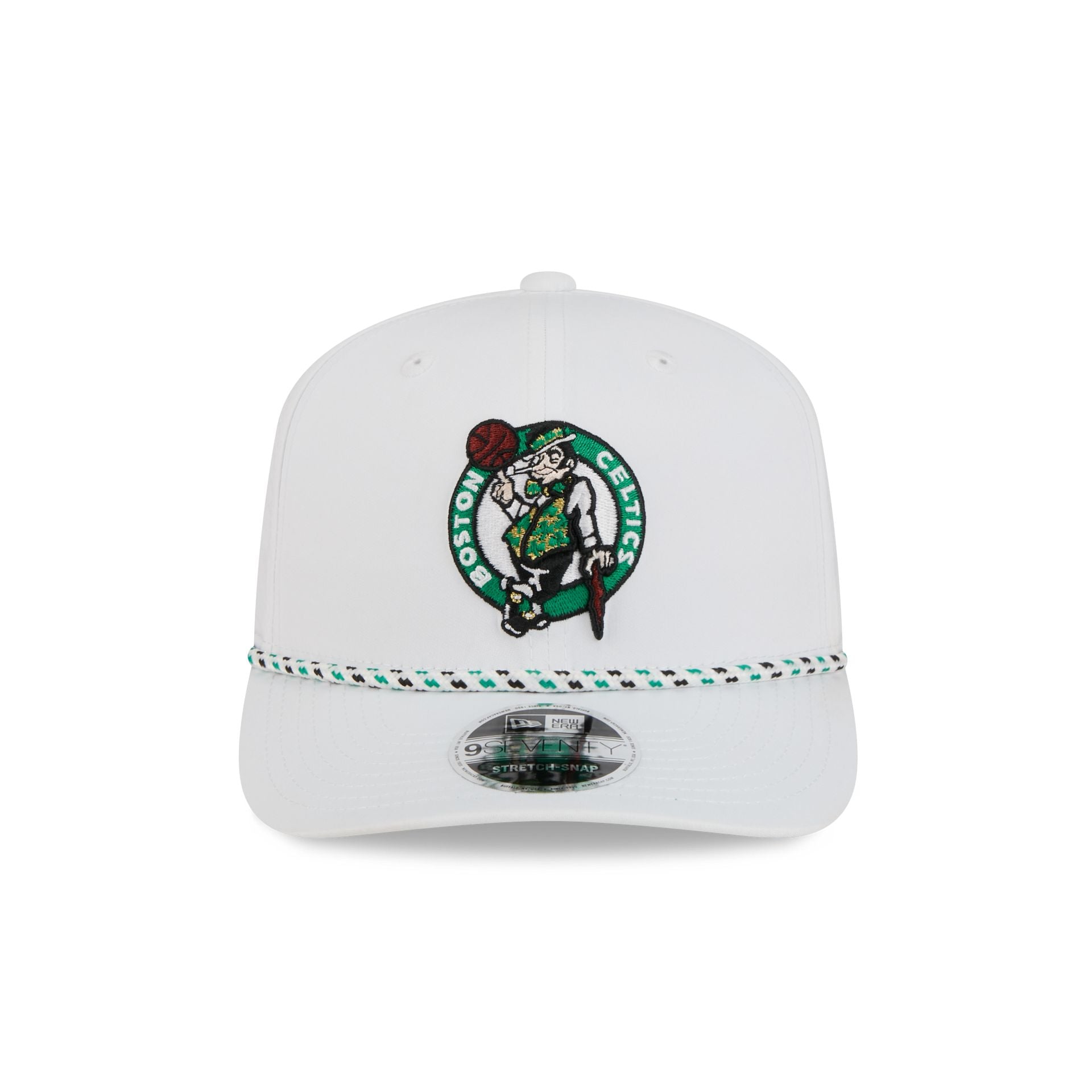 Boston Celtics Optic White Performance Rope 9SEVENTY Stretch-Snap Hat