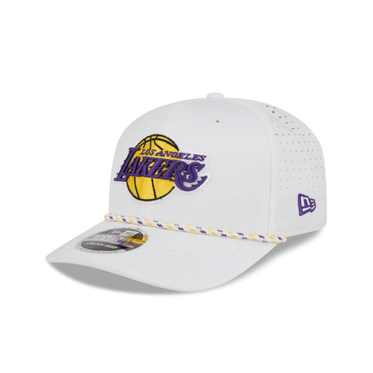 Los Angeles Lakers Optic White Performance Rope 9SEVENTY Stretch-Snap Hat - New Era Cap