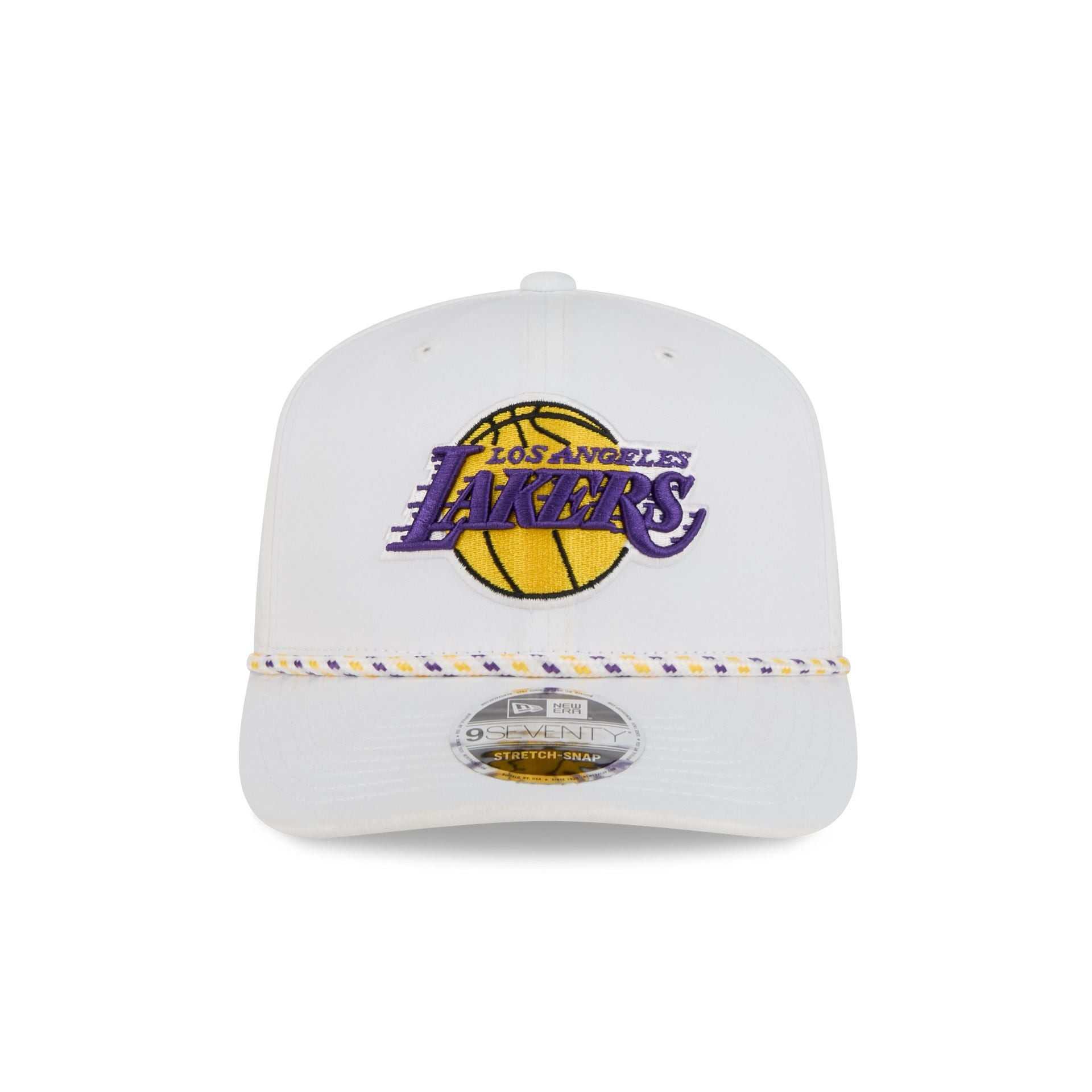Los Angeles Lakers Optic White Performance Rope 9SEVENTY Stretch-Snap Hat