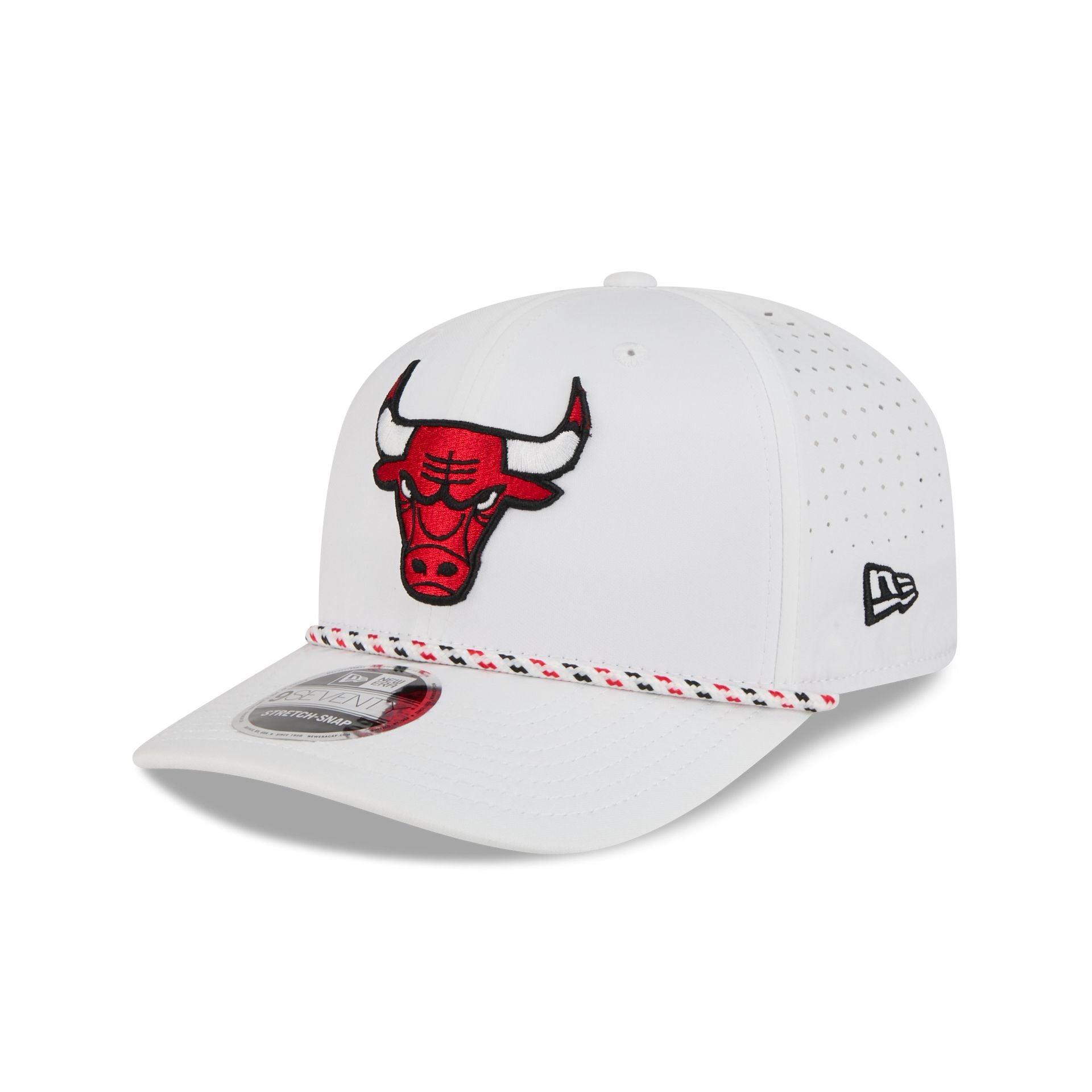 Chicago Bulls Optic White Performance Rope 9SEVENTY Stretch-Snap Hat