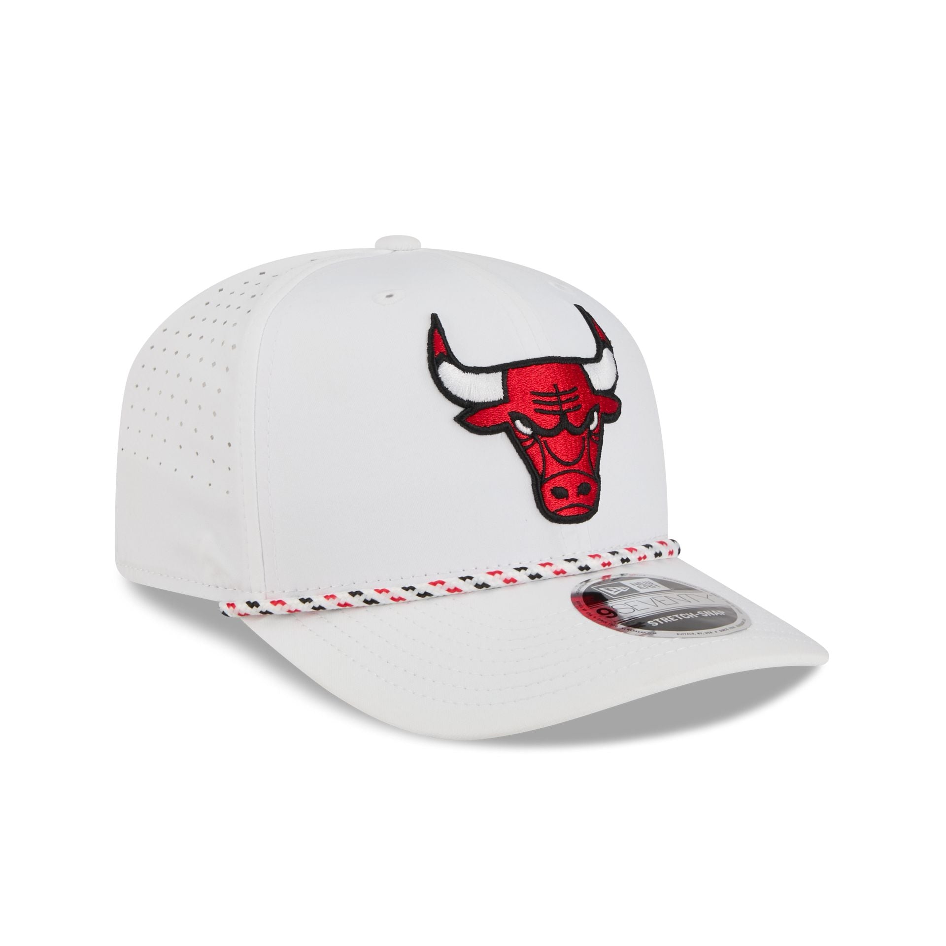 Chicago Bulls Optic White Performance Rope 9SEVENTY Stretch-Snap Hat