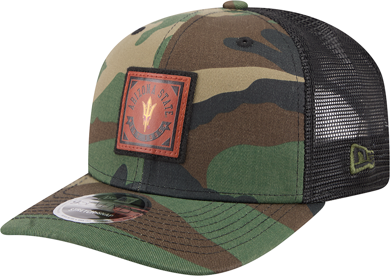 Arizona State Sun Devils Camo Canvas 9SEVENTY Trucker Hat