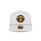Denver Nuggets Optic White Performance Rope 9SEVENTY Stretch-Snap Hat