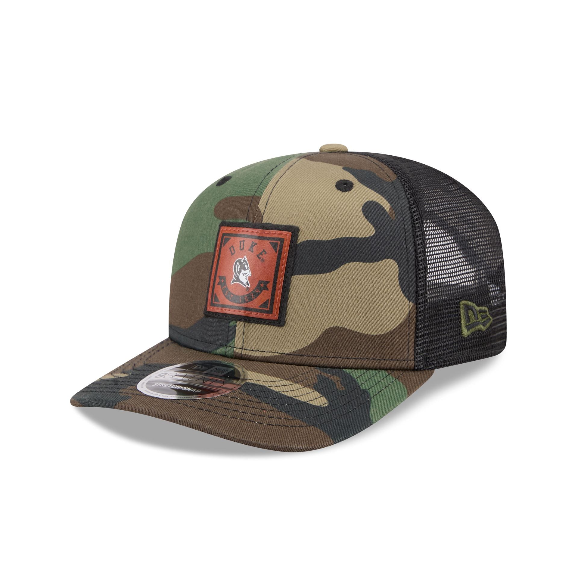 Duke Blue Devils Camo Canvas 9SEVENTY Trucker Hat