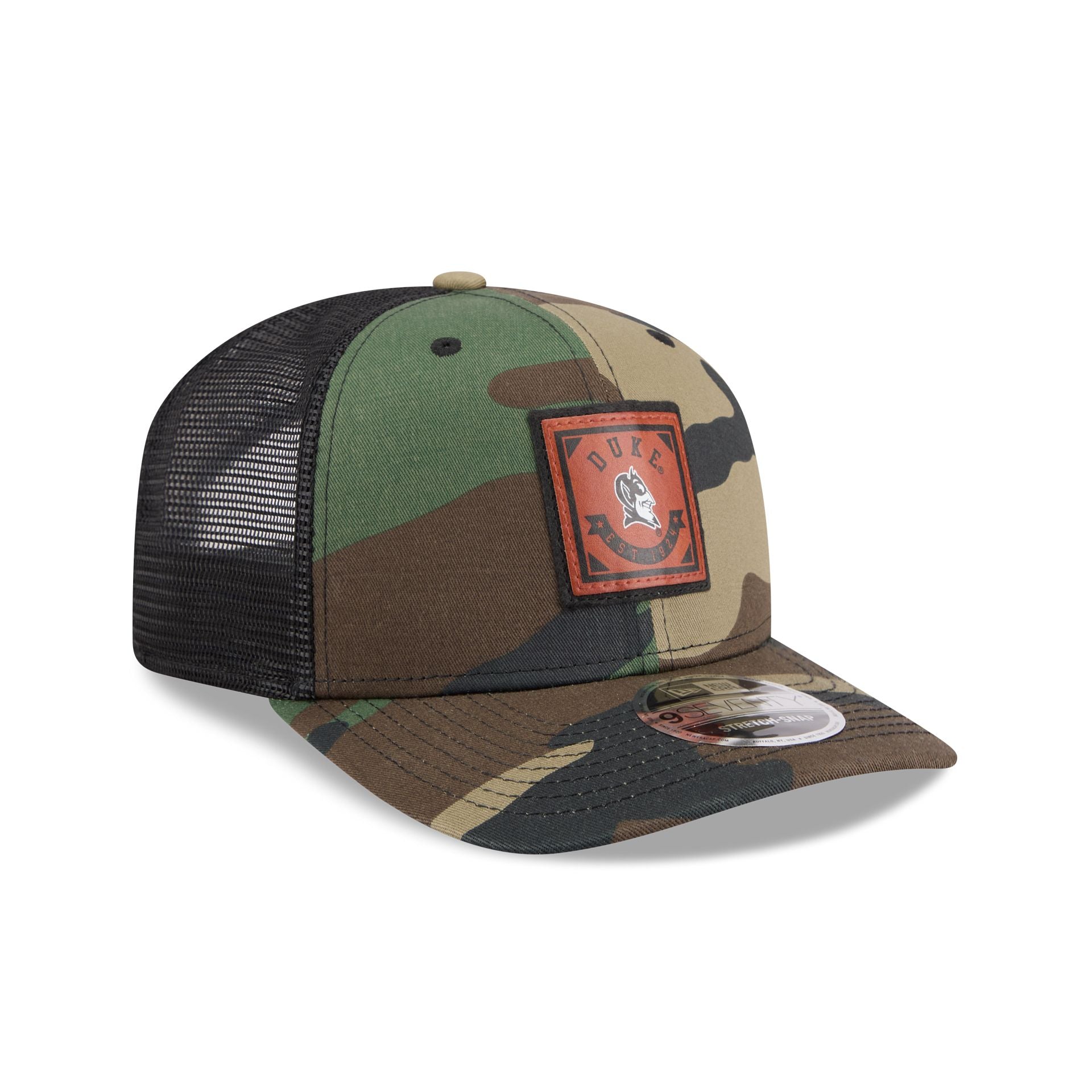 Duke Blue Devils Camo Canvas 9SEVENTY Trucker Hat