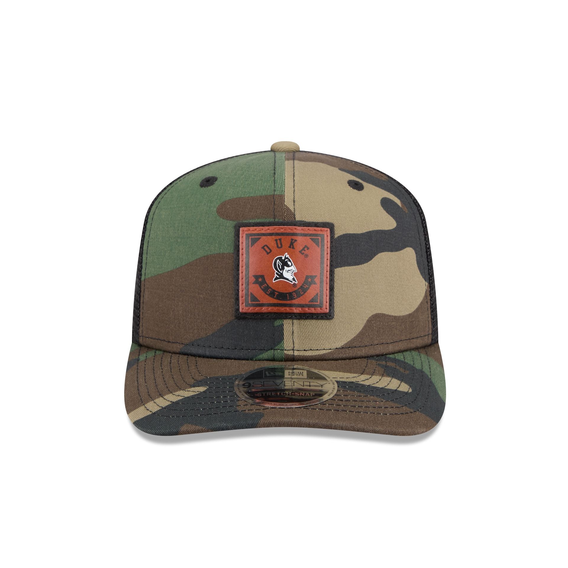Duke Blue Devils Camo Canvas 9SEVENTY Trucker Hat