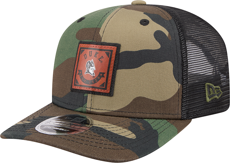 Duke Blue Devils Camo Canvas 9SEVENTY Trucker Hat
