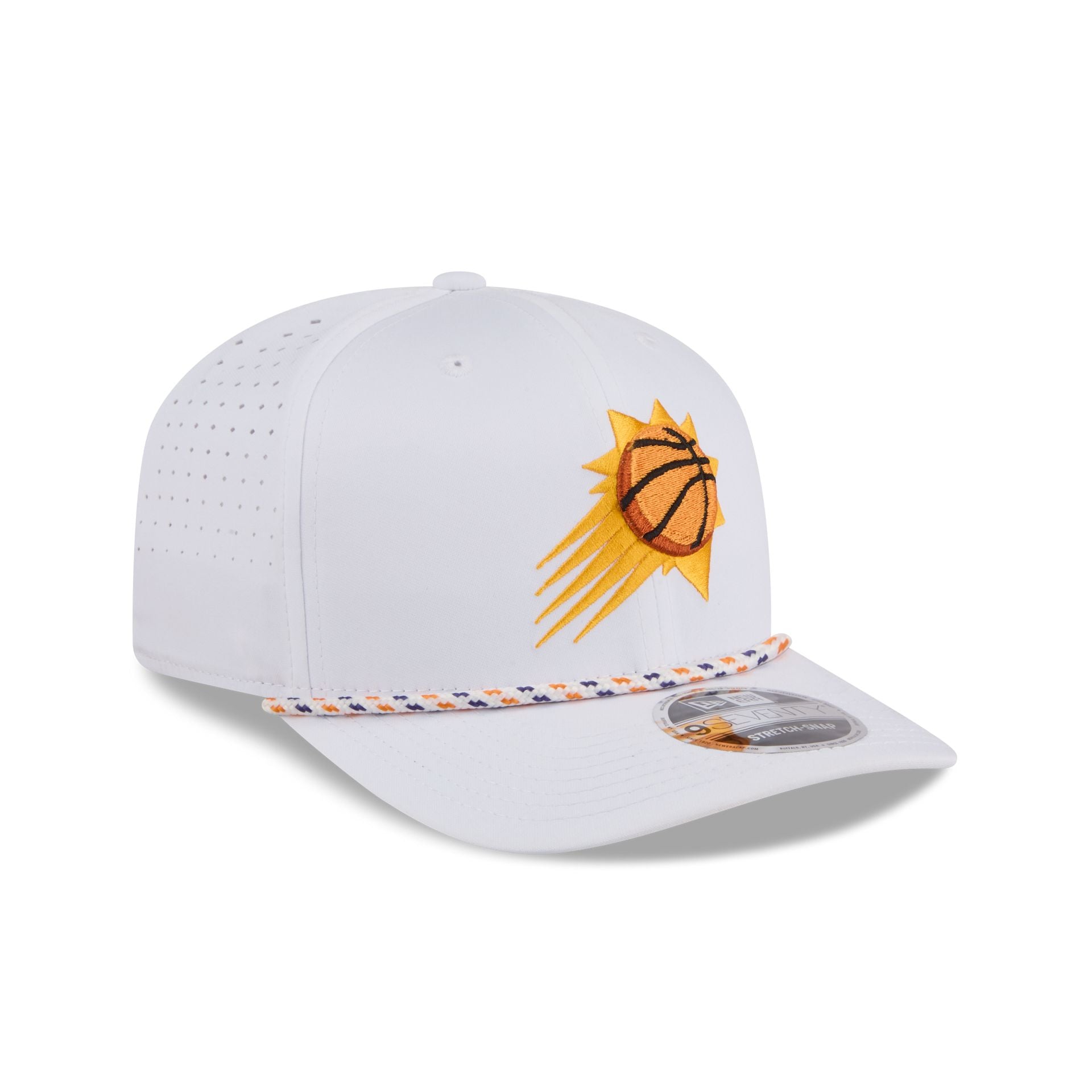 Phoenix Suns Optic White Performance Rope 9SEVENTY Stretch-Snap Hat