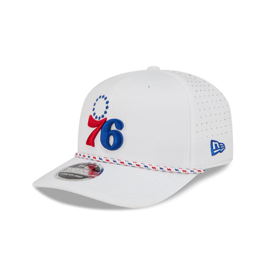 Philadelphia 76ers Optic White Performance Rope 9SEVENTY Stretch-Snap Hat - New Era Cap